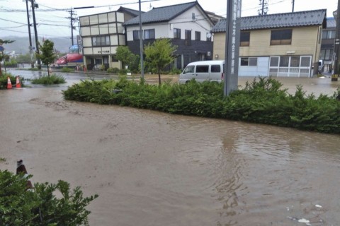 Ein Toter bei schweren Regenfällen in Japans Erdbebengebiet