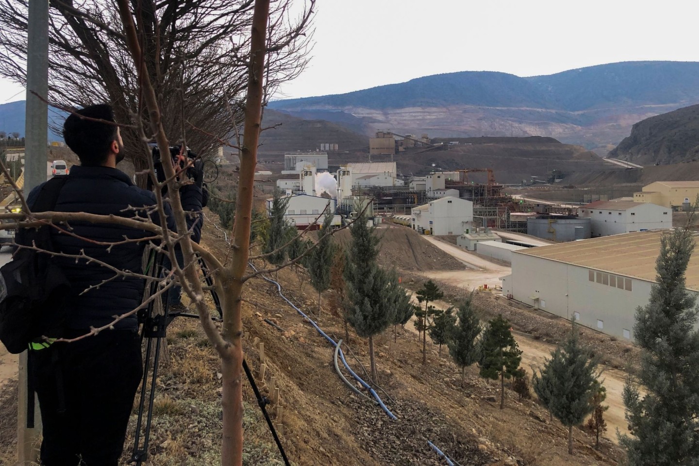 In der Copler-Goldmine in der Nähe des Dorfes Ilic in der Provinz Erzincan im Osten der Türkei hat sich ein Erdrutsch ereignet.