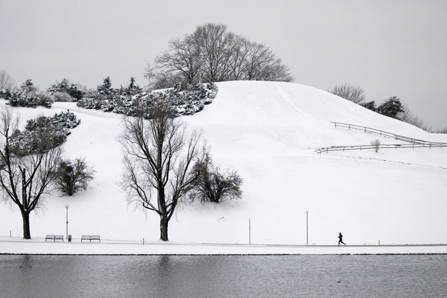 In München liegt Schnee.